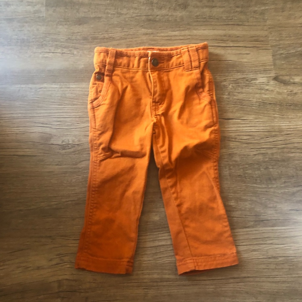 Baby boy orange pants